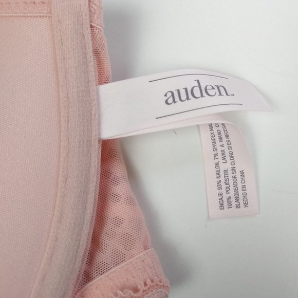 Auden Pink Lace Plunge PushUp Underwire Bra Target - Picture 12 of 16